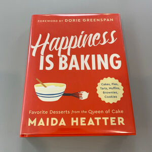 Happiness is Baking Cookbook by Maida Heatter Red/Yellow